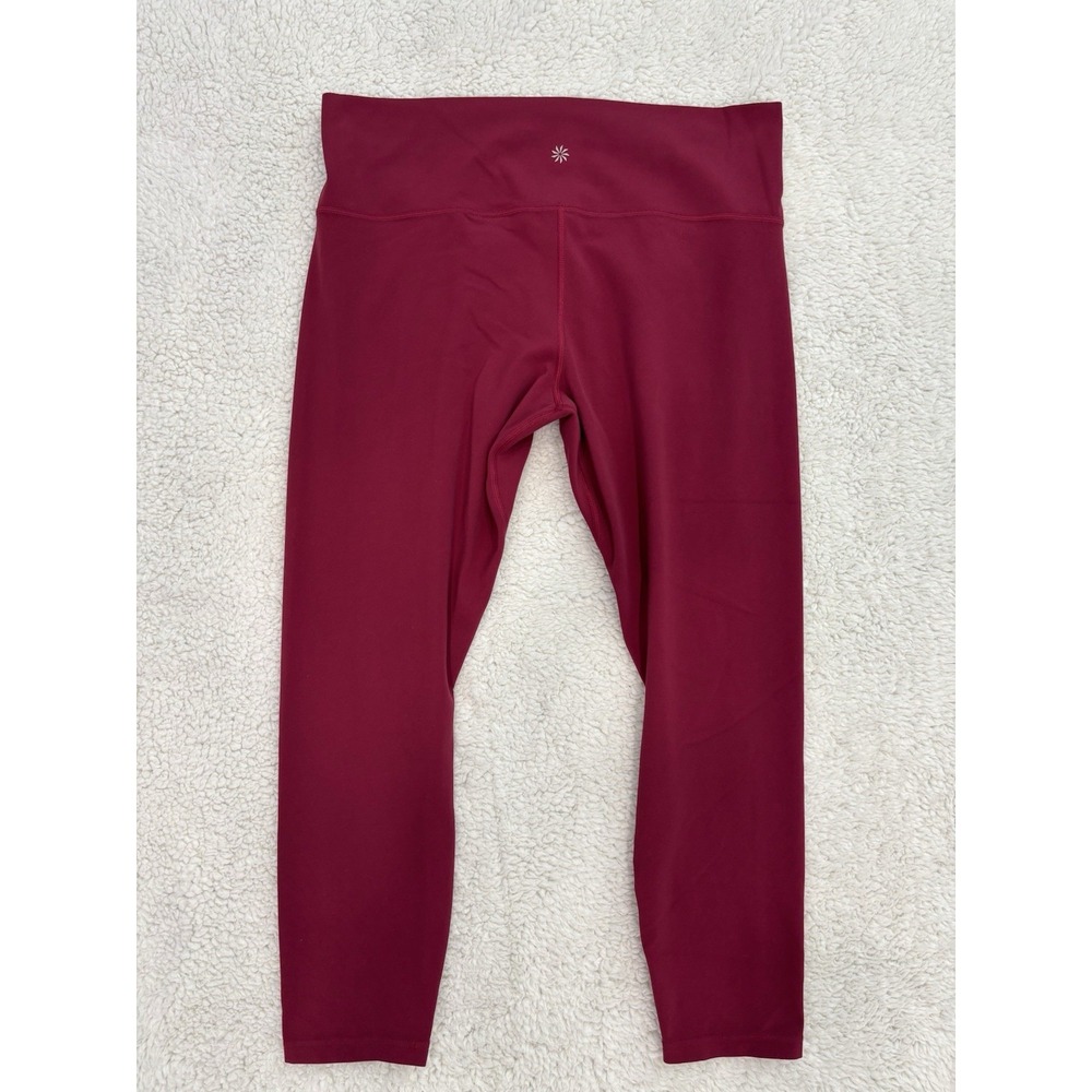 Athleta XL High Rise Transcend Colorblock Leggings Stretch 7/8 Athletic Yoga Gym
